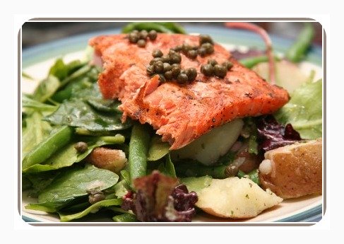healthy salad recipes salmon